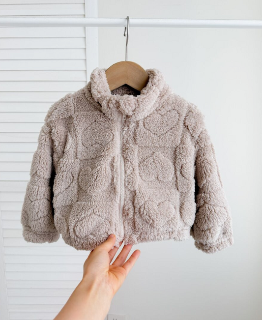 Veste Duvet cœur rose