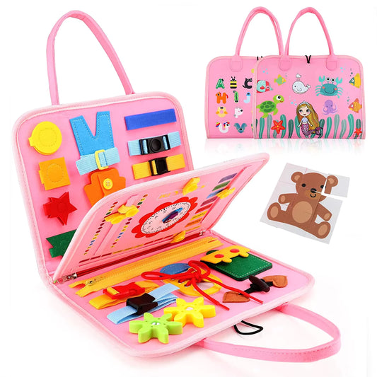 Busy Board Bébé Jouet Sensoriel Montessori d'Éveil Éducatif