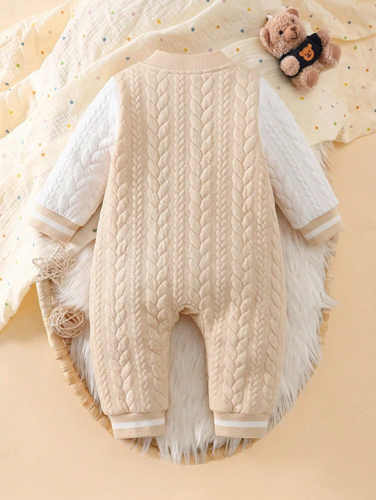 Barboteuse Bébé Manches Longues à Motif Ours