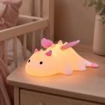 Veilleuse Bébé Dinosaure Rose