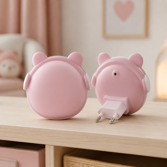 Veilleuses Bébé Ours à Capteur Crépusculaire – Lot de 2