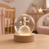 Veilleuse Boule de Cristal 3D pour Chambre de Bébé