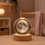 Veilleuse Boule de Cristal 3D pour Chambre de Bébé
