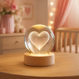 Veilleuse Boule de Cristal 3D pour Chambre de Bébé