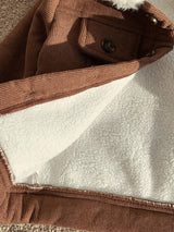 SHEIN Bébé garçons Veste matelassée doublée thermique col en velours côtelé, Manteau d'hiver épaissi, Manteau matelassé, Veste de travail rétro polyvalente et décontractée, Convient pour l'intérieur, l'extérieur, le quotidien, les sports, les fêtes, la rentrée scolaire, le streetwear. Vêtements d'hiver pour bébé, Veste bébé en sherpa, Veste bébé en velours côtelé, Automne
