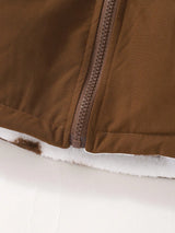 SHEIN 2 pièces/Paquet Manteau réversible pour bébé fille automne/hiver tout-aller polyvalent épais en polaire avec décor cœur, vêtement de dessus long