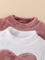 Ensemble 6 Pièces Vêtements Bébé Fille en Flanelle à Capuche