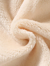 SHEIN 2 pièces Ensemble de veste matelassée pour nouveau-nés filles et garçons, mignon et doux, avec patch ours crème, matelassé, doux, manches longues, capuche, épais, pour l'extérieur, hiver et automne, en peluche