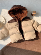 SHEIN Manteau matelassé épais doublé thermique avec capuche pour bébé garçon et fille, automne/hiver, manteau matelassé pour nourrisson et tout-petit