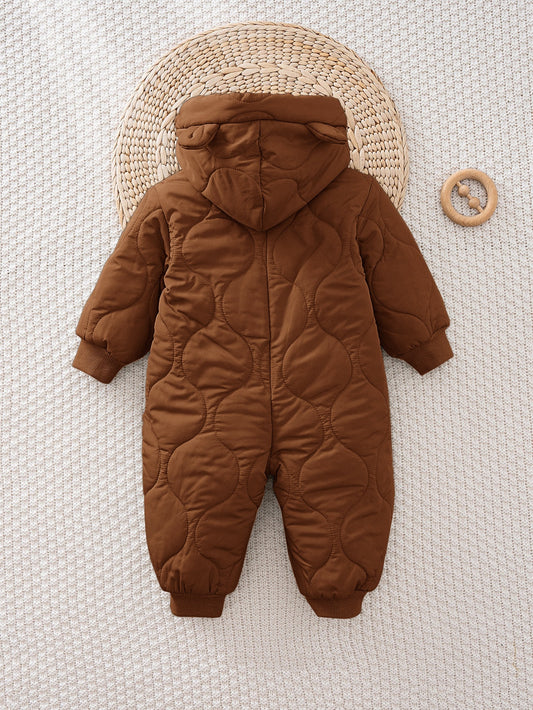 Cozy Pixies Bébé Garçon Bébé Fille Automne Et Hiver Décontracté Polyvalent Capuche Avec Oreilles Tridimensionnelles
