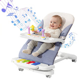 Berceau à bascule 3-en-1 pour bébé - Berceau à bascule réglable pour l'alimentation, le jeu et le sommeil, avec plateau amovible et piano, 41×81×61 cm, pour bébés de 4 à 24 mois - Capacité de charge : statique 50 kg, dynamique 30 kg - AliExpress 1501