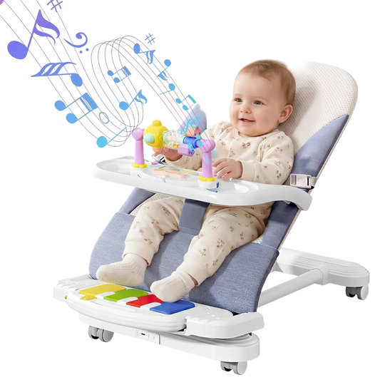Berceau à bascule 3-en-1 pour bébé - Berceau à bascule réglable pour l'alimentation, le jeu et le sommeil, avec plateau amovible et piano, 41×81×61 cm, pour bébés de 4 à 24 mois - Capacité de charge : statique 50 kg, dynamique 30 kg - AliExpress 1501