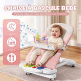 Berceau à bascule 3-en-1 pour bébé - Berceau à bascule réglable pour l'alimentation, le jeu et le sommeil, avec plateau amovible et piano, 41×81×61 cm, pour bébés de 4 à 24 mois - Capacité de charge : statique 50 kg, dynamique 30 kg - AliExpress 1501