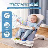Berceau à bascule 3-en-1 pour bébé - Berceau à bascule réglable pour l'alimentation, le jeu et le sommeil, avec plateau amovible et piano, 41×81×61 cm, pour bébés de 4 à 24 mois - Capacité de charge : statique 50 kg, dynamique 30 kg - AliExpress 1501