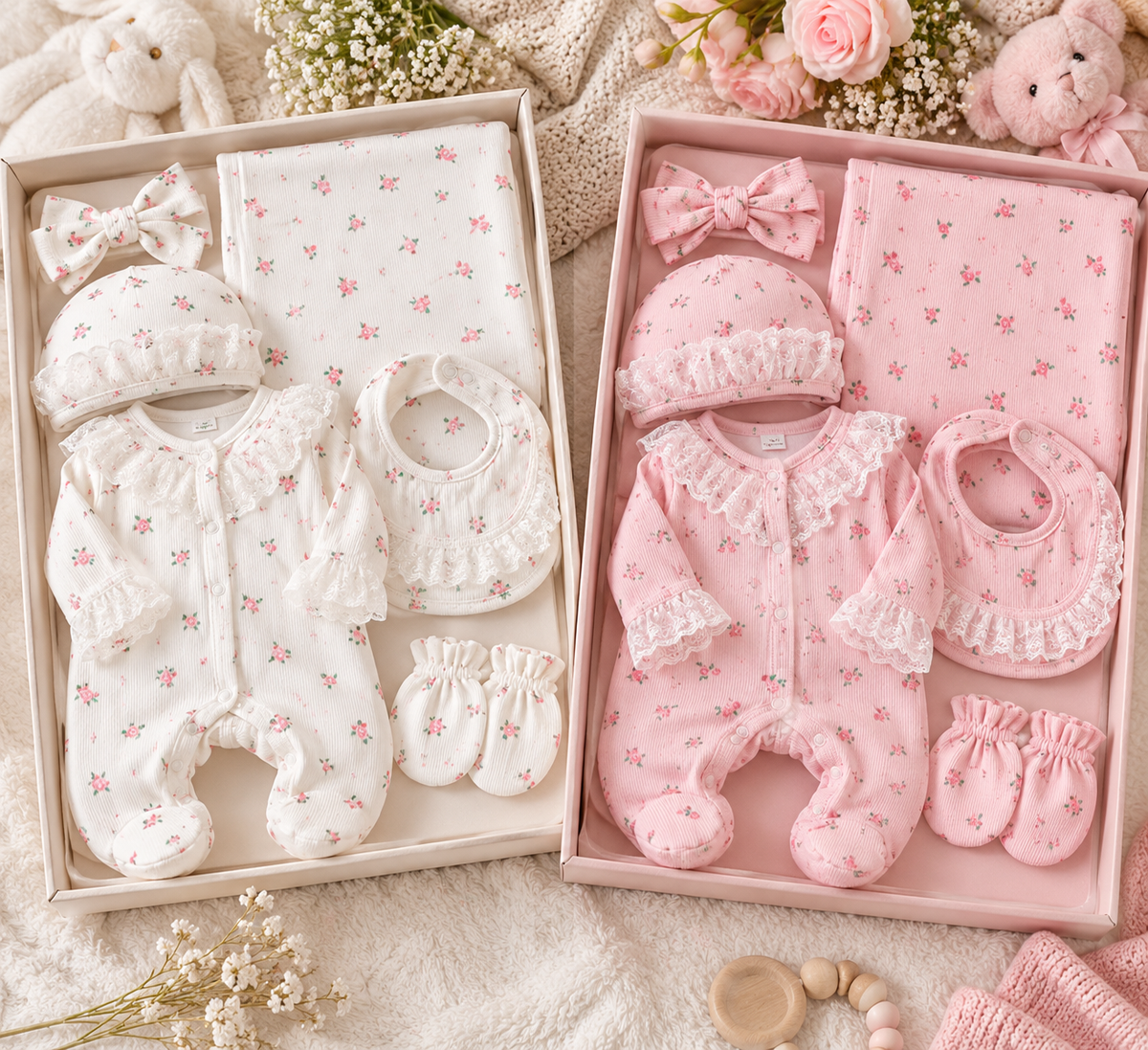 Ensemble 6 Pièces Bébé Fille
