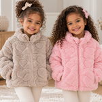 Veste Duvet cœur rose