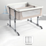 Portable Folding Baby Bedside Crib Metal Frame Double Baby Nest Travel Cot for Newborns