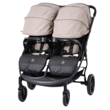 Multifunctional Twins Baby Stroller with High-View Newborn Reclining & Sitting Pushchair for Children and Sleep Basket Twins