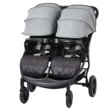 Multifunctional Twins Baby Stroller with High-View Newborn Reclining & Sitting Pushchair for Children and Sleep Basket Twins