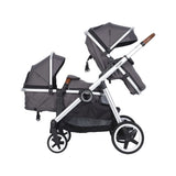 European Twin Stroller Double Seat 3 in 1 Double Stroller Infant and Toddler