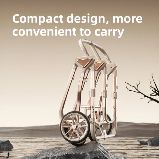Double Stroller Twin Babies Foldable Four-Wheel Aerospace Aluminum Alloy High-View Portable Multifunctional Camping Stroller