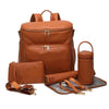 Ensemble Sac à Langer Cuir