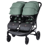 Multifunctional Twins Baby Stroller with High-View Newborn Reclining & Sitting Pushchair for Children and Sleep Basket Twins