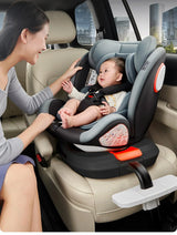 170 Degree Recline Newborn Baby Car Seat 360 Swivel ISOFIX Child Safety Seat Bionic C-Cabin Spine Support Convertible Infant CarSeat with Support Leg Height Adjustable Footrest Wide Seat Group 0-12 Years Old
