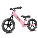 Vélo d'équilibre pour bébé de 18 mois à 5 ans, vélo d'équilibre pour enfants avec poignée antidérapante, siège en PU souple et réglage de la hauteur du guidon