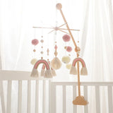 Mobile bébé Arc en Ciel Rose