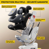 AP03 KL005 Child Seat Baby Car Seat 360° Rotatable ISOFIX ECE, 0-12 Years / 9-36 kg / 5-point Belt / 40-150cm