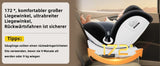 AP03 KL005 Child Seat Baby Car Seat 360° Rotatable ISOFIX ECE, 0-12 Years / 9-36 kg / 5-point Belt / 40-150cm