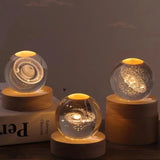 Veilleuse Boule de Cristal 3D pour Chambre de Bébé