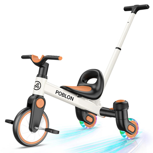 Tricycle pour tout-petits de 1,5 à 5 ans 360 ° Drift Trike avec roues lumineuses, siège réglable, vélo pour enfants, garçons et filles