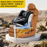 AP03 KL005 Child Seat Baby Car Seat 360° Rotatable ISOFIX ECE, 0-12 Years / 9-36 kg / 5-point Belt / 40-150cm