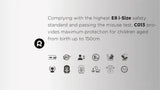 Multi Age Baby Car Seat ISOFIX 360 Degree Rotation ECE R129 Certified Child Safety Seat 5 Point Shock Protection