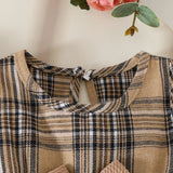 3Piece Sets Summer Baby Girl Clothes Fashion Plaid Cute Bow Cotton Tops+Sleeveless Princess Dress+Hair Band Newborn