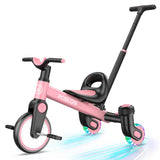 Tricycle pour tout-petits de 1,5 à 5 ans 360 ° Drift Trike avec roues lumineuses, siège réglable, vélo pour enfants, garçons et filles
