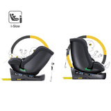Multi Age Baby Car Seat ISOFIX 360 Degree Rotation ECE R129 Certified Child Safety Seat 5 Point Shock Protection