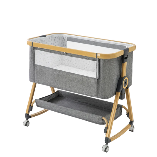 Berceau de chevet portable multifonctionnel et mobile, lit de bébé pliable et réglable en hauteur
