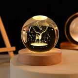 Veilleuse Boule de Cristal 3D pour Chambre de Bébé