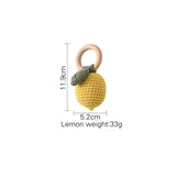 Anneau de Dentition Bébé en Bois Hochet Animal Crochet