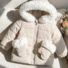 Manteau matelassé fourré beige