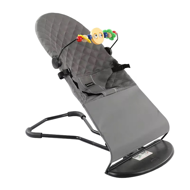 Berceau à Bascule Bébé Transat Inclinable Pliable avec Jouets