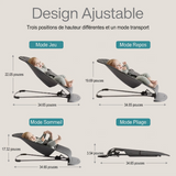 Berceau à Bascule Bébé Transat Inclinable Pliable avec Jouets