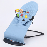 Berceau à Bascule Bébé Transat Inclinable Pliable avec Jouets