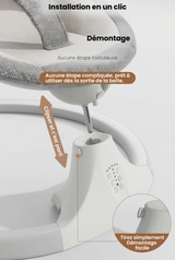 Berceau à Bascule Électrique pour Bébé Transat Inclinable