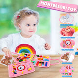 Busy Board Bébé Jouet Sensoriel Montessori d'Éveil Éducatif