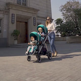 European Twin Stroller Double Seat 3 in 1 Double Stroller Infant and Toddler