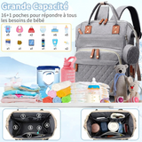 Sac à Dos à Langer Bébé Grand Sac de Voyage
